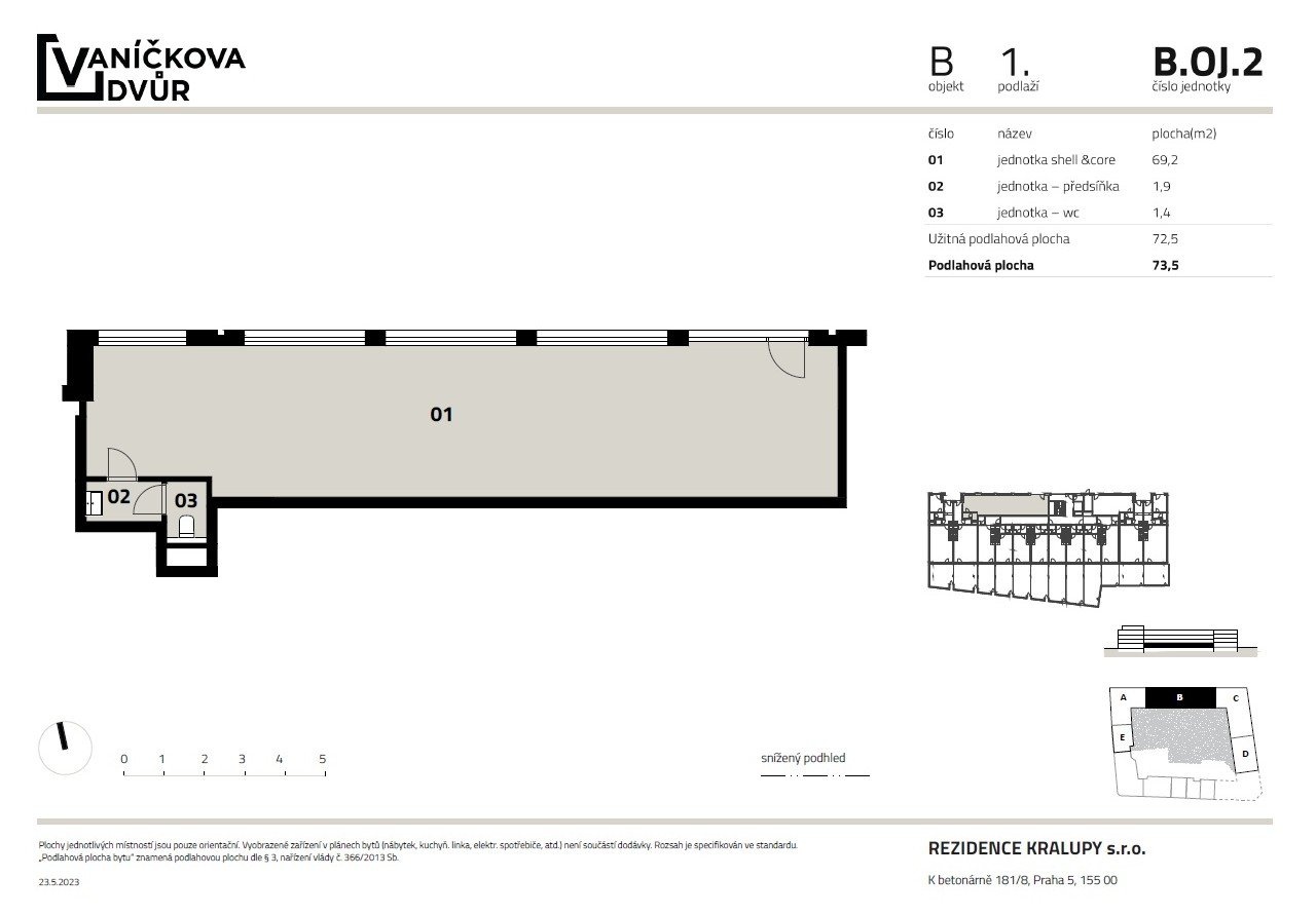 Pronájem obchodního prostoru, 73 m², Kralupy nad Vltavou — fotografie 12