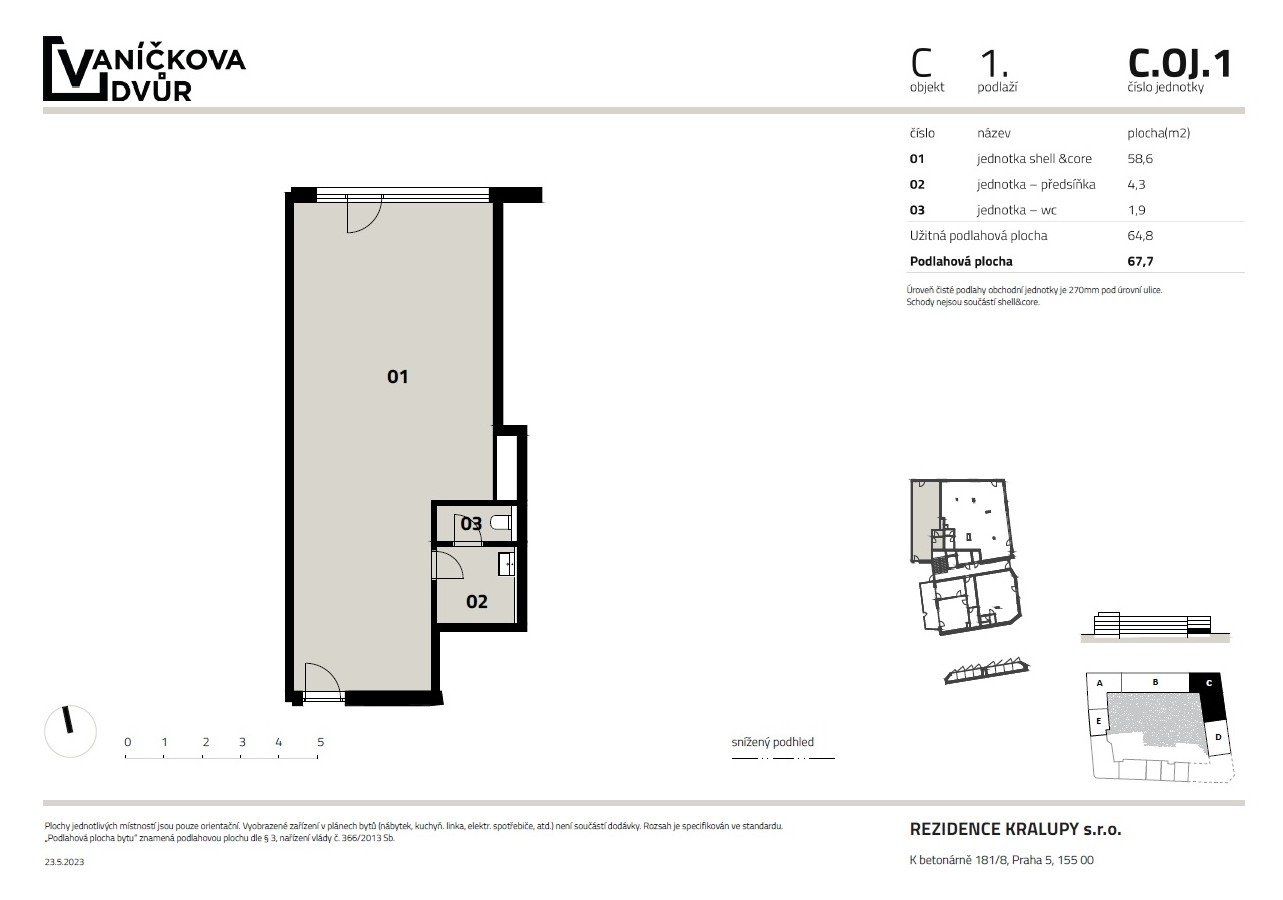 Pronájem obchodního prostoru, 68 m², Kralupy nad Vltavou — fotografie 9