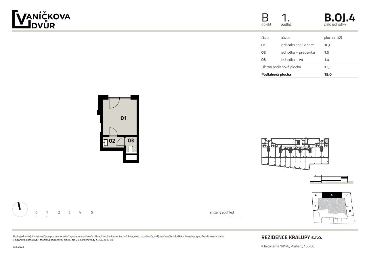 Pronájem kanceláře, 15 m², Kralupy nad Vltavou — fotografie 12