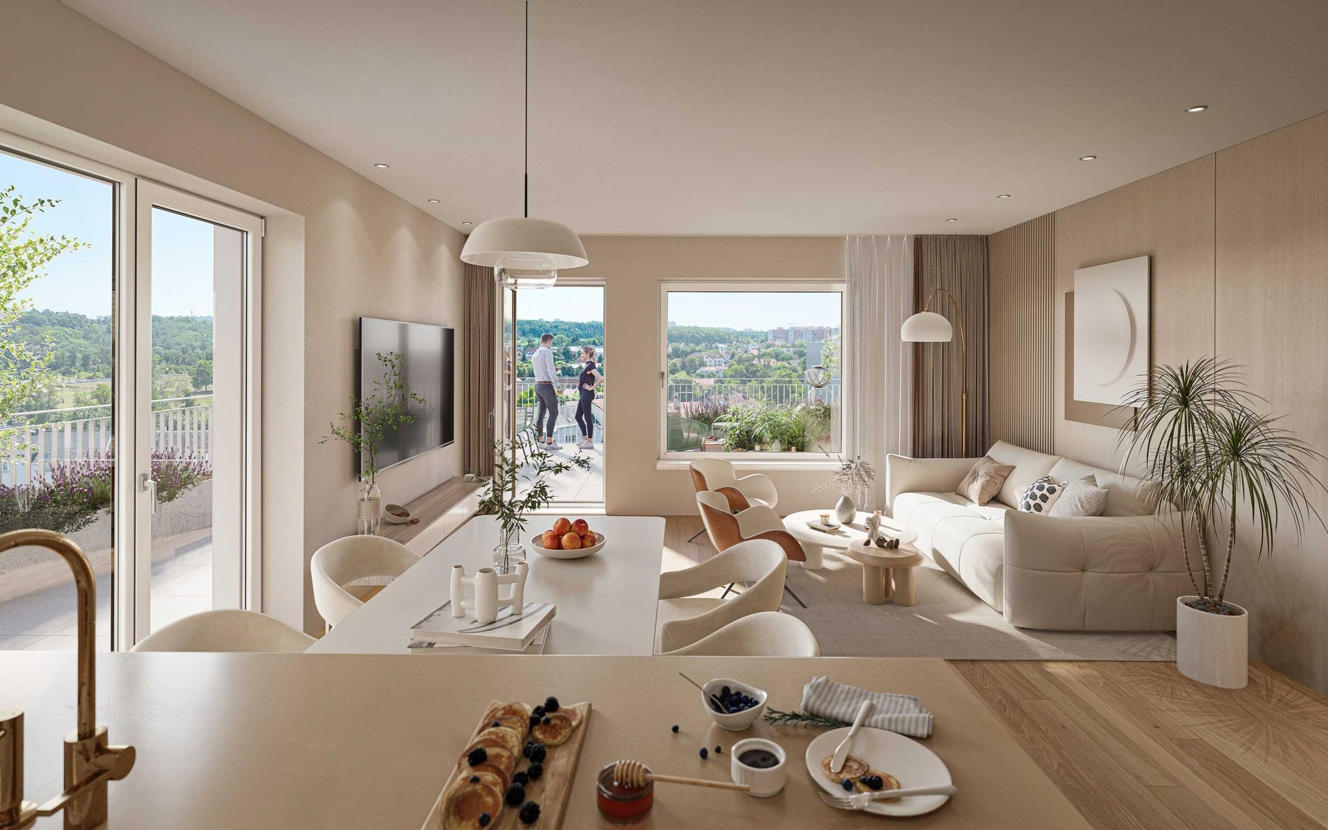 Prodej bytu 1+kk v projektu Harmony Hostivař, 24 m², Praha - Hostivař — fotografie 3