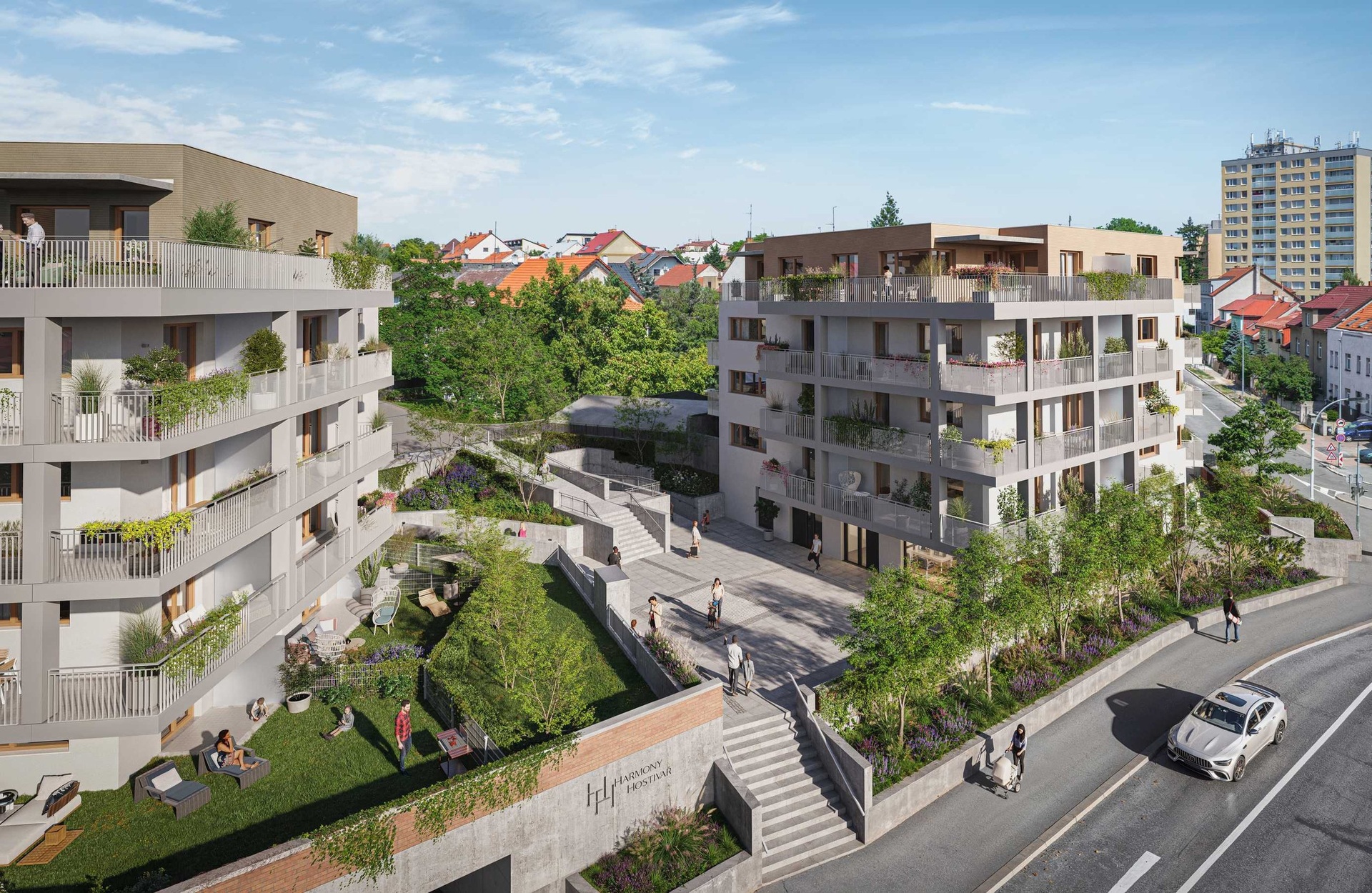 Prodej bytu 3+kk v projektu Harmony Hostivař, 67 m², Praha - Hostivař — fotografie 2