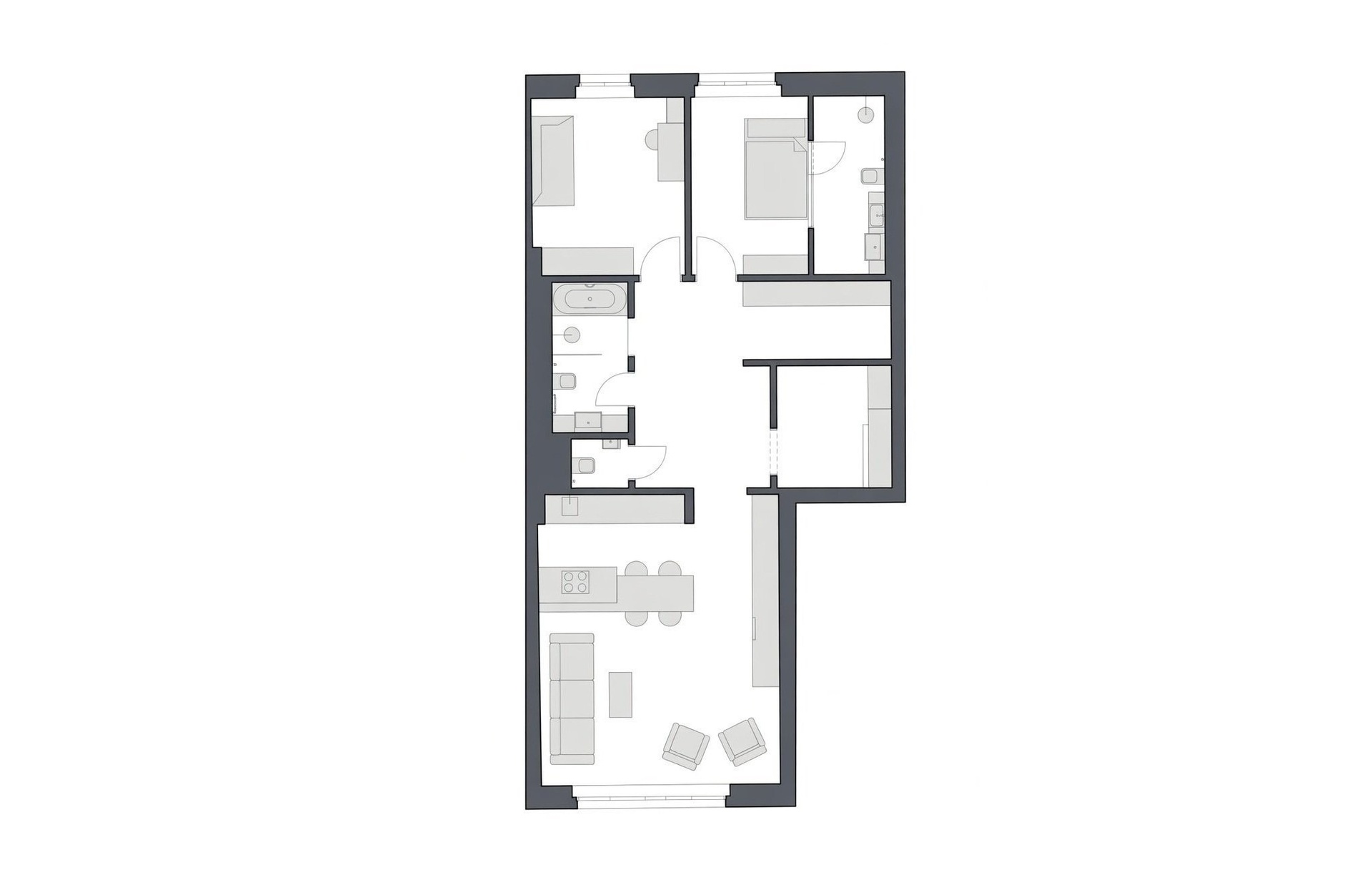 Prodej bytu 3+kk po rekonstrukci, 85 m², Praha 3 - Vinohrady — fotografie 6