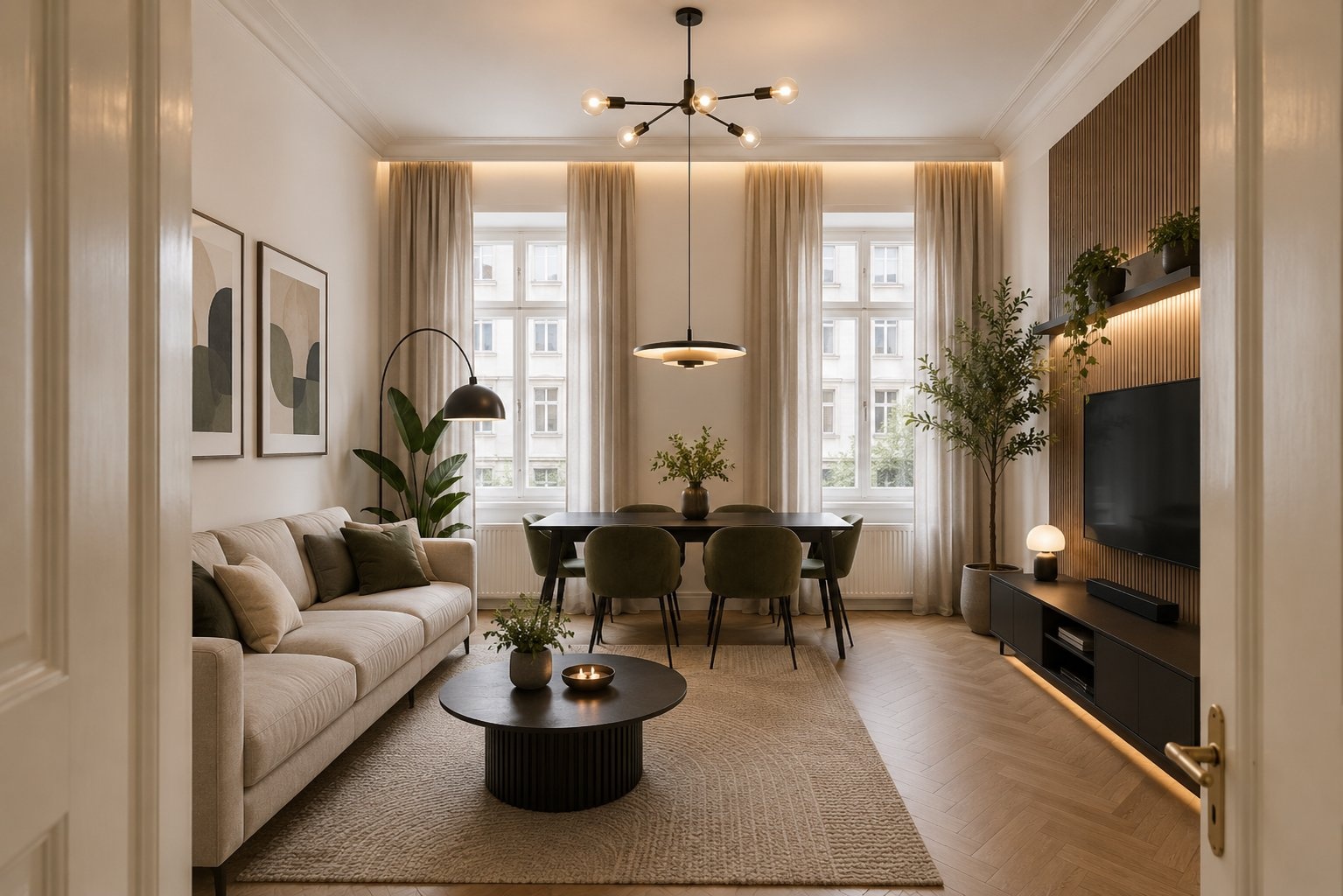 Prodej světlého bytu 3+1, 95 m², Praha 8 - Karlín — fotografie 2